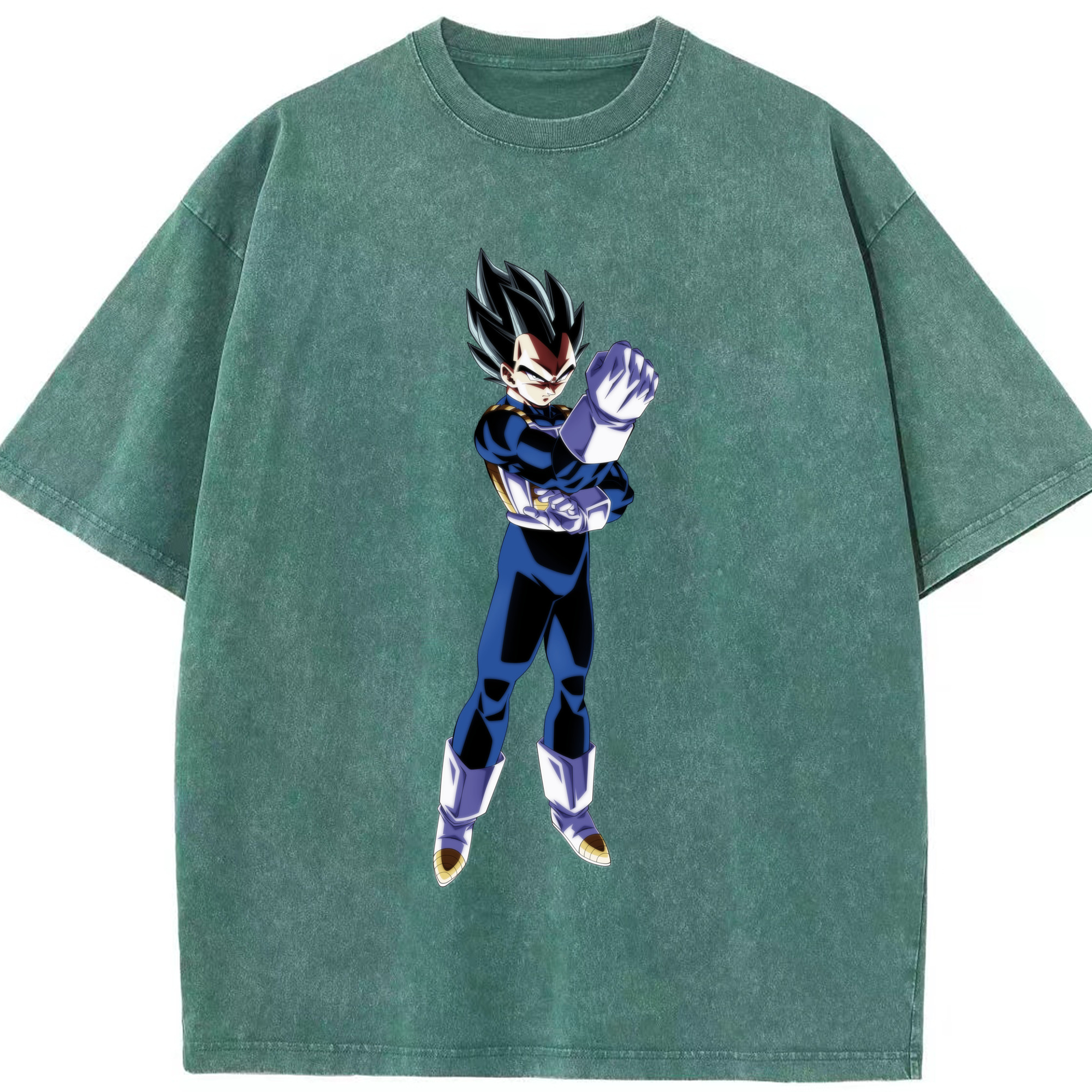 （画像用） ドラゴンボール ベジータ四世（Bejīta Yonsei）DRAGON BALL Vegeta IV 綿100% ヴィンテージ風 半袖Tシャツ（フロントプリント）